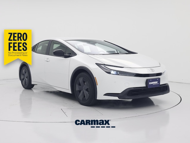 White 2025 Toyota Prius Hatchback Front-Wheel Drive Automatic