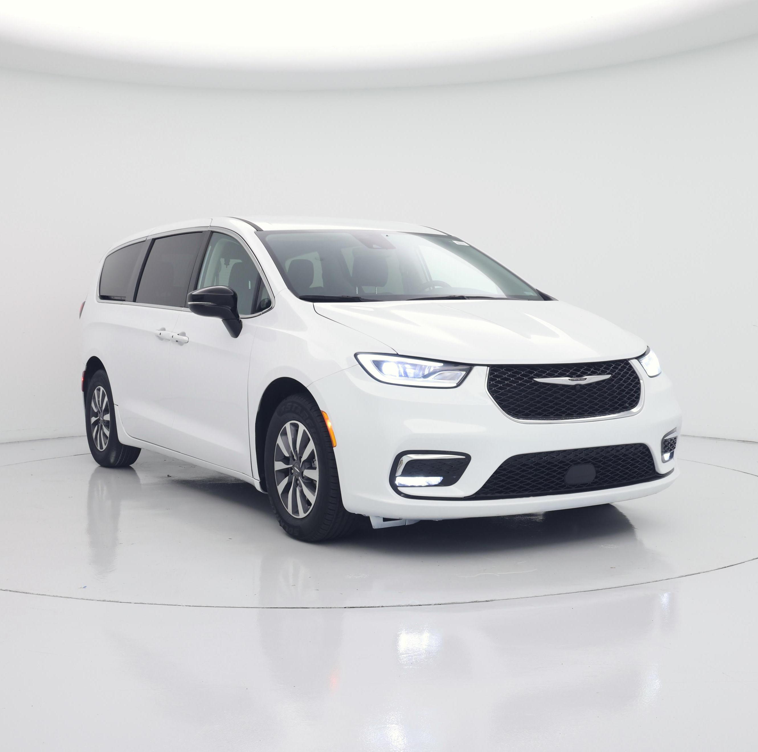 White 2024 Chrysler Pacifica Hybrid Minivan Front-Wheel Drive Automatic