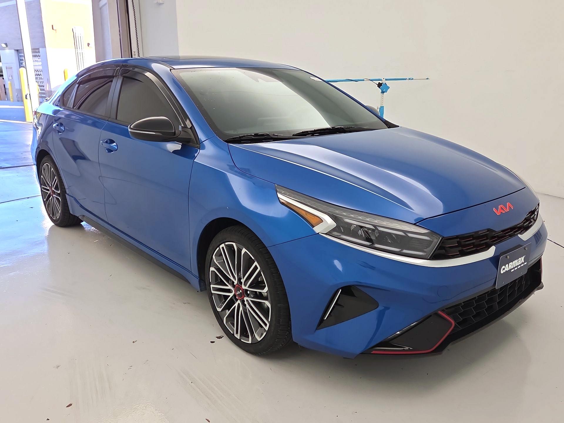 Blue 2023 Kia Forte Sedan Front-Wheel Drive Manual