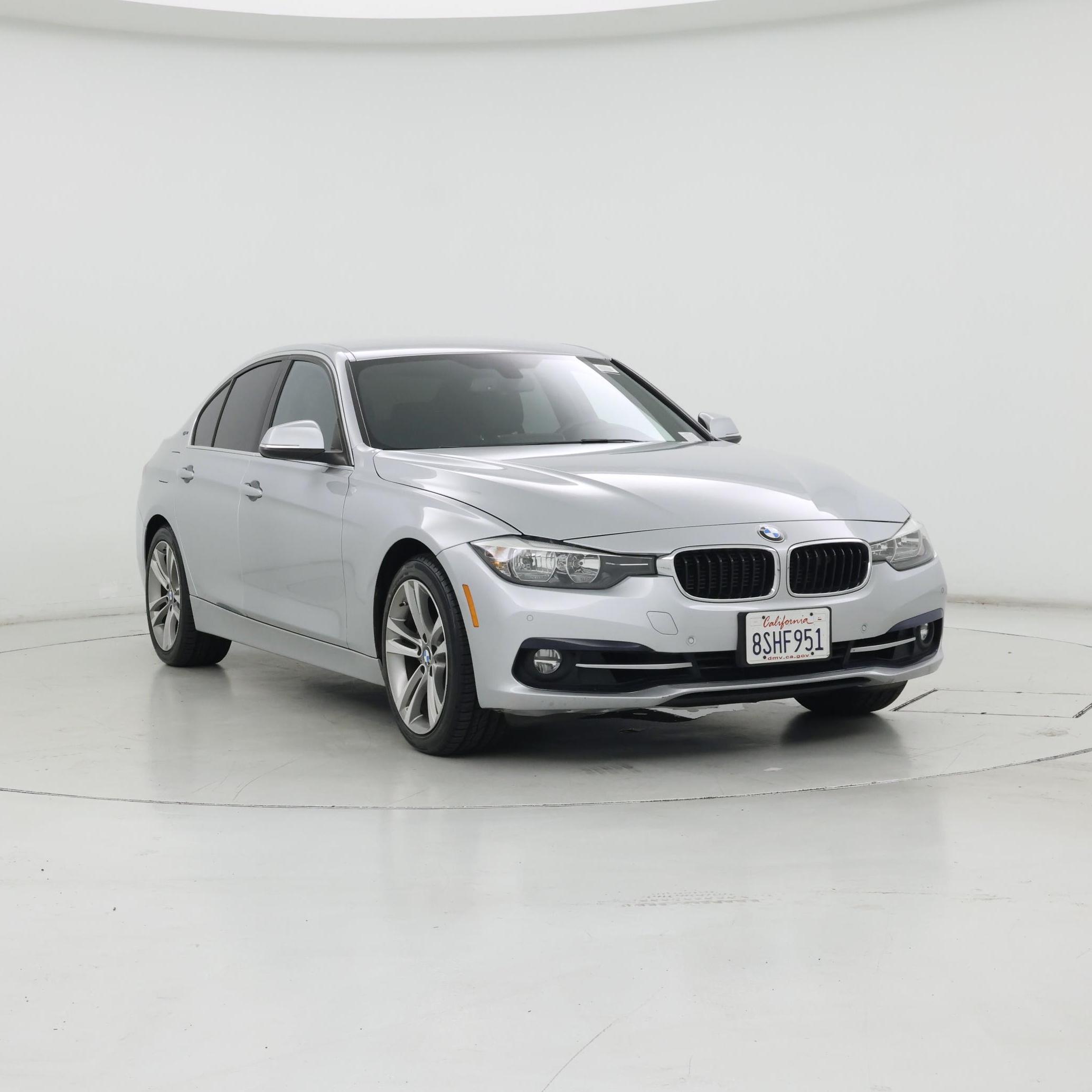 Silver 2017 BMW 3 Series Sedan Rear-Wheel Drive Automatic