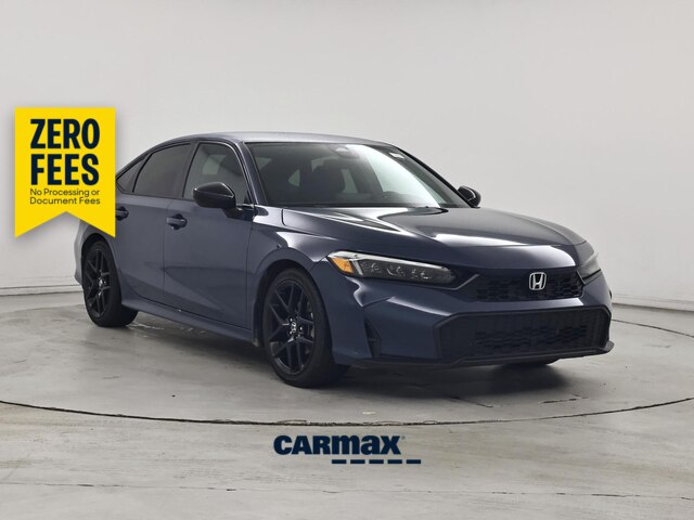 Blue 2025 Honda Civic Sedan Front-Wheel Drive Automatic