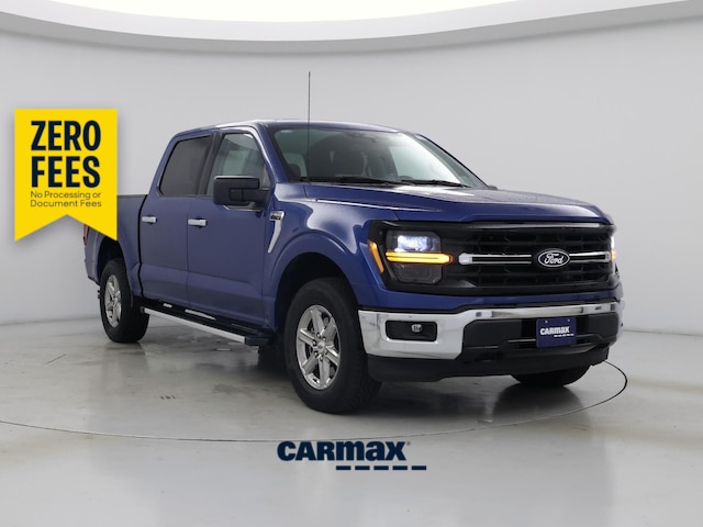 Blue 2025 Ford F-150 Pickup Truck Four-Wheel Drive Automatic
