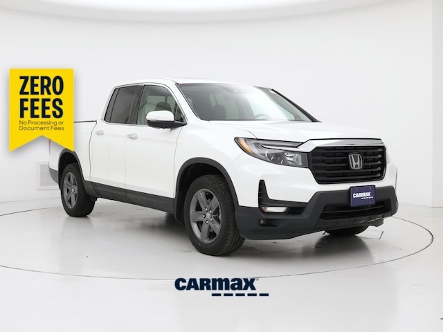 White 2023 Honda Ridgeline Pickup Truck All-Wheel Drive Automatic