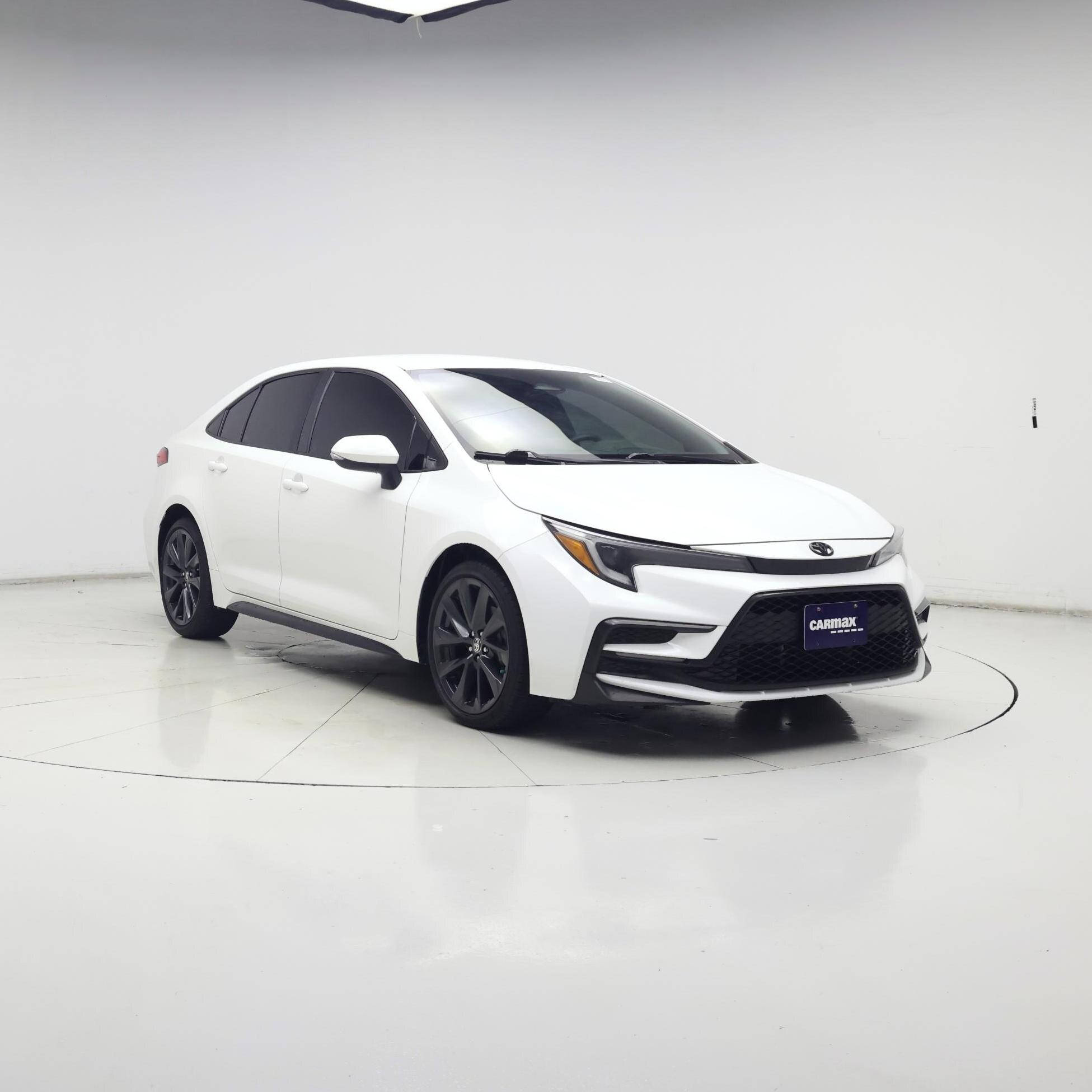 White 2023 Toyota Corolla Sedan Front-Wheel Drive Automatic