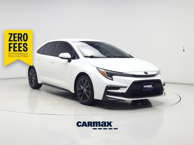White 2023 Toyota Corolla Sedan Front-Wheel Drive Automatic