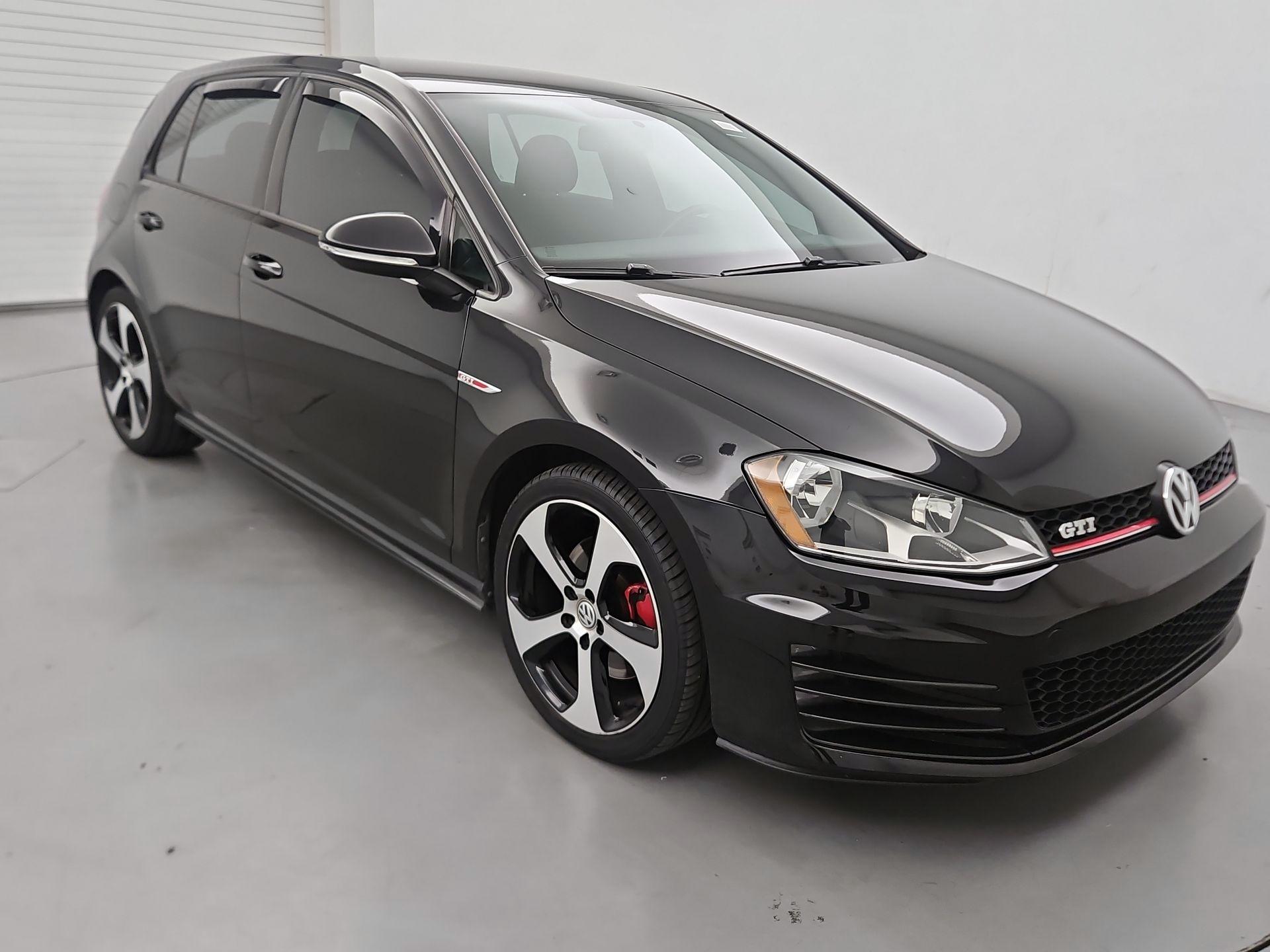 Black 2017 Volkswagen Golf GTI Hatchback Front-Wheel Drive Manual