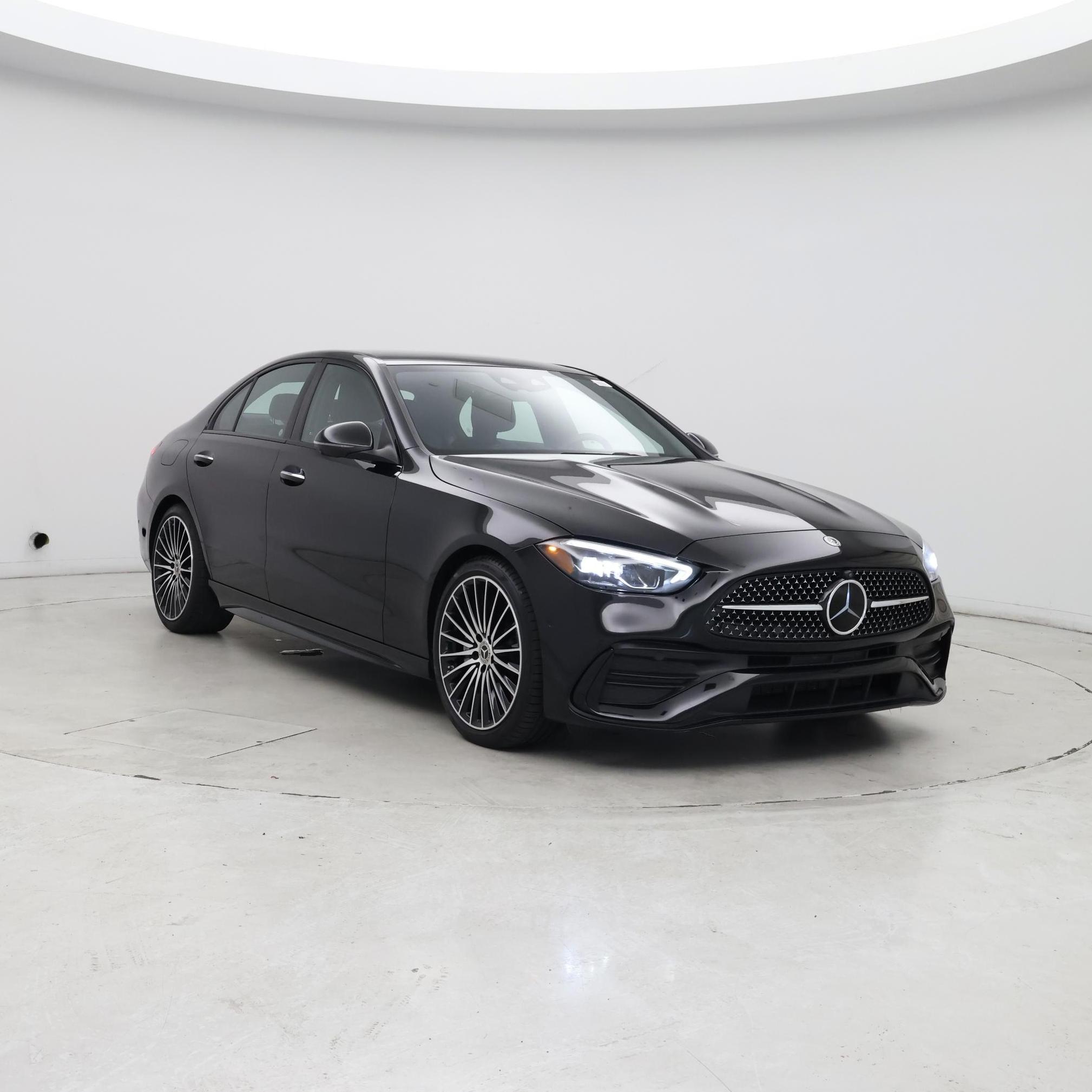 Black 2024 Mercedes-Benz C-Class Sedan All-Wheel Drive Automatic