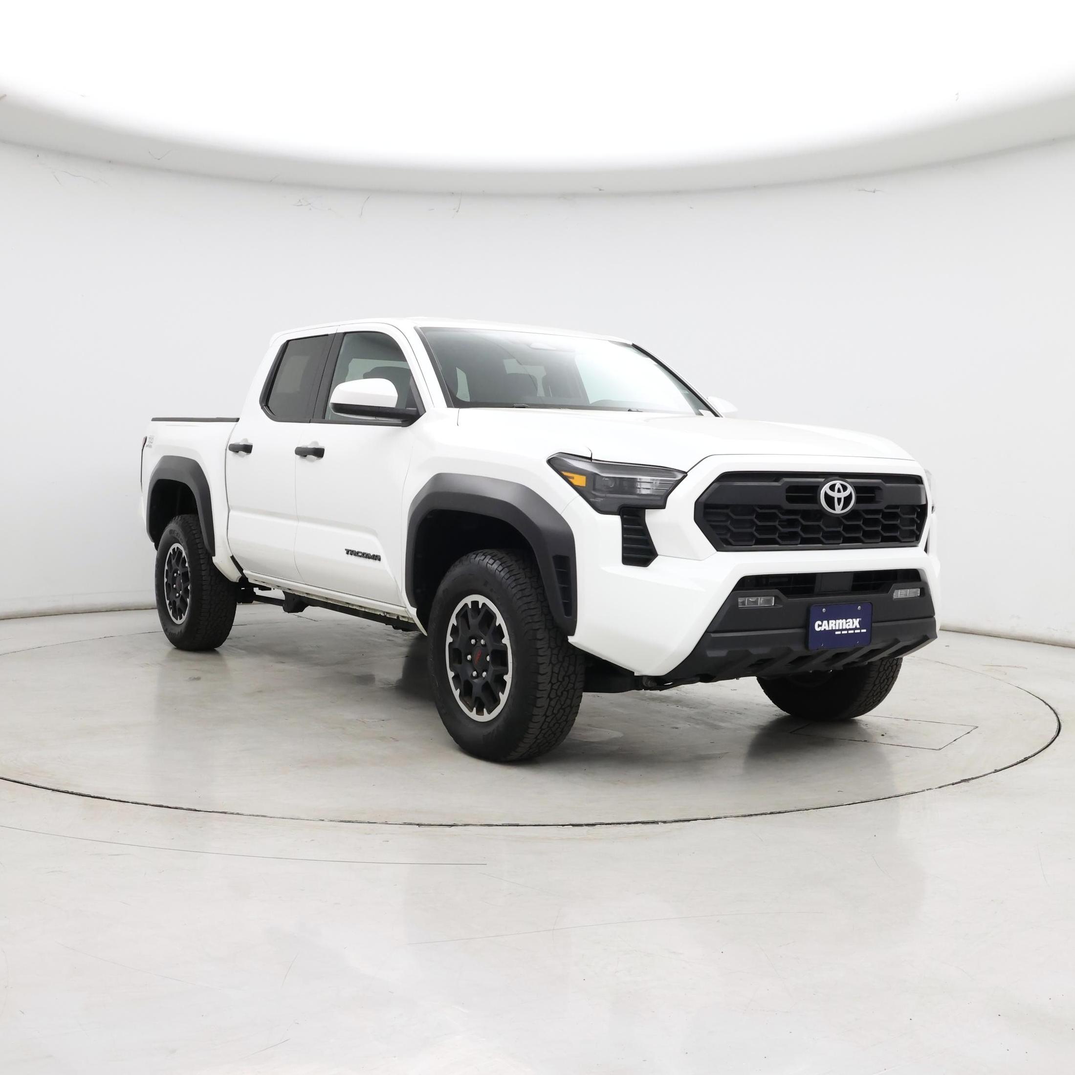 White 2025 Toyota Tacoma Pickup Truck Four-Wheel Drive Automatic