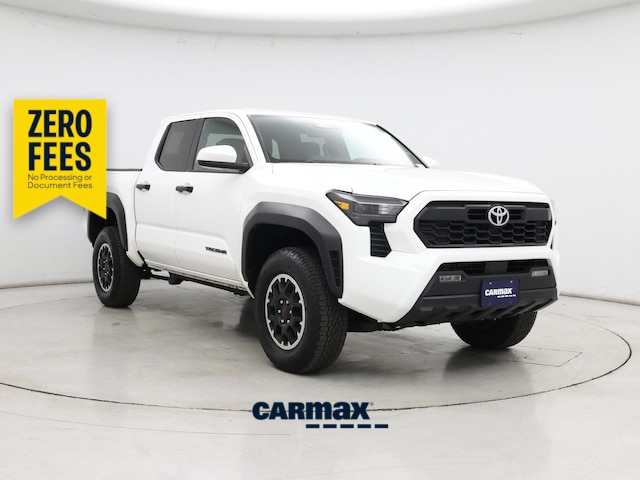 White 2025 Toyota Tacoma Pickup Truck Four-Wheel Drive Automatic
