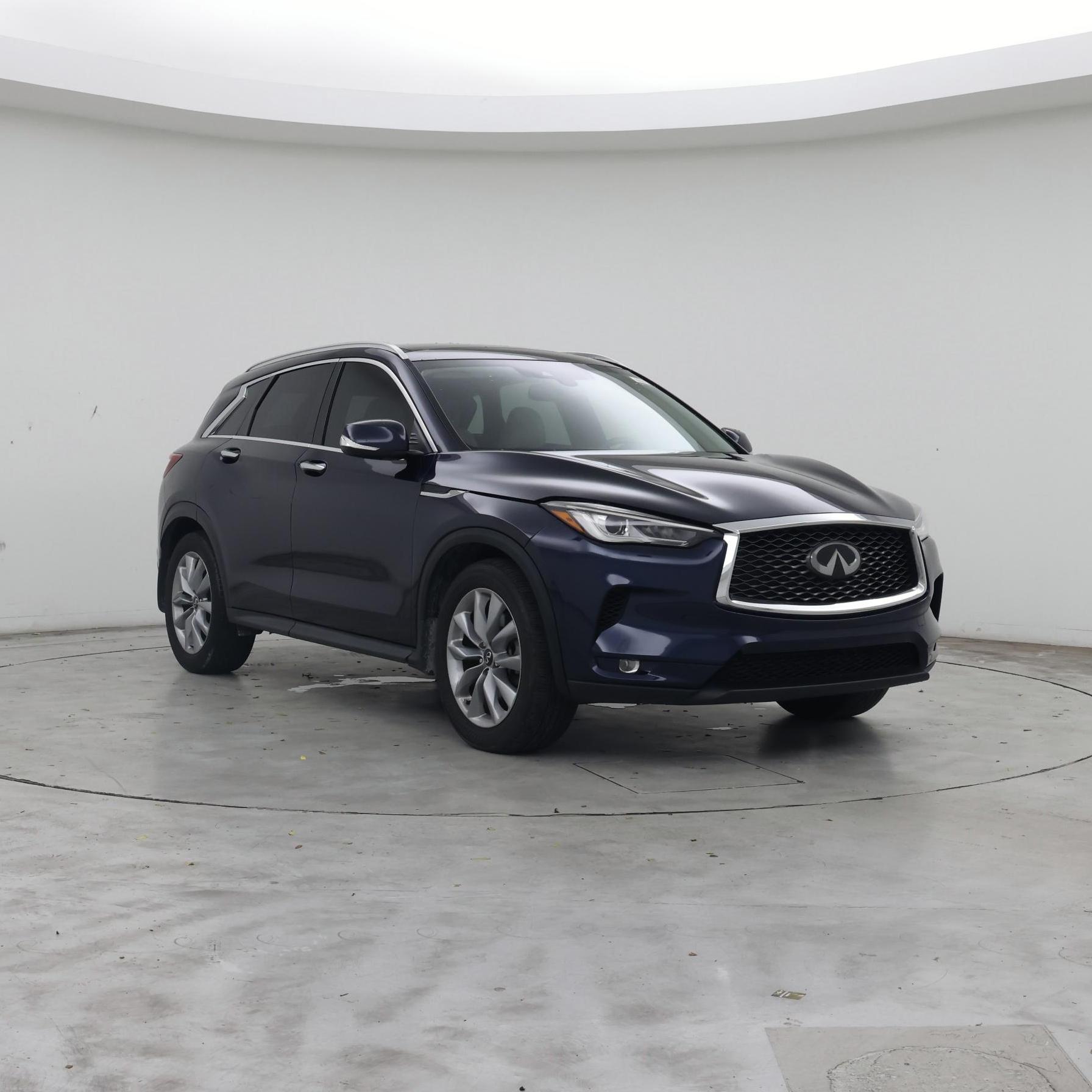 Blue 2022 INFINITI QX50 SUV / Crossover Front-Wheel Drive Automatic