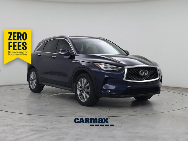 Blue 2022 INFINITI QX50 SUV / Crossover Front-Wheel Drive Automatic