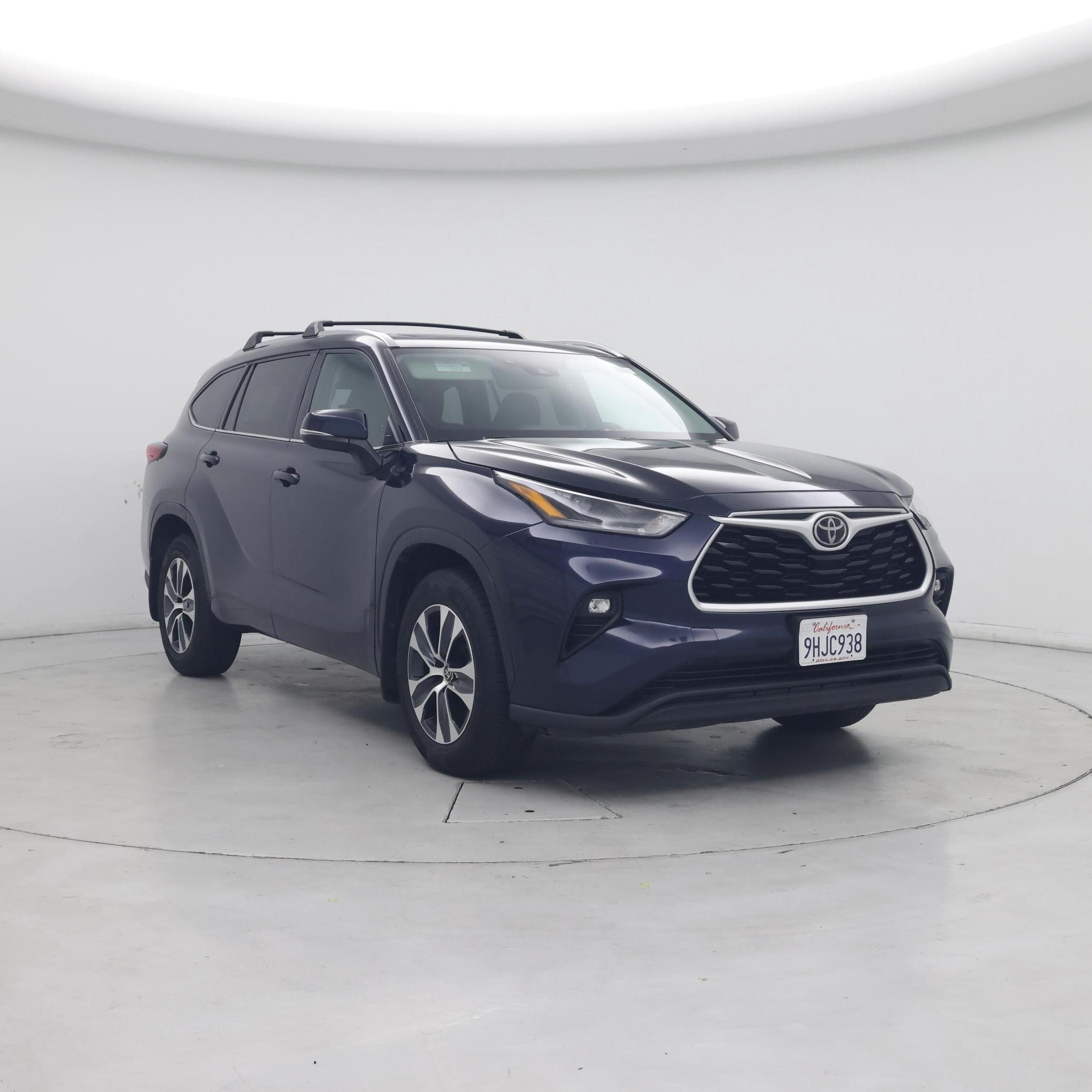 Blue 2021 Toyota Highlander SUV / Crossover All-Wheel Drive Automatic