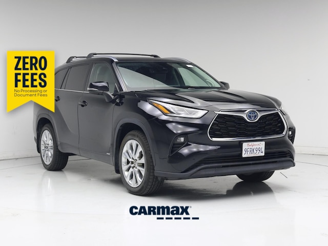 Black 2023 Toyota Highlander Hybrid SUV / Crossover All-Wheel Drive Automatic