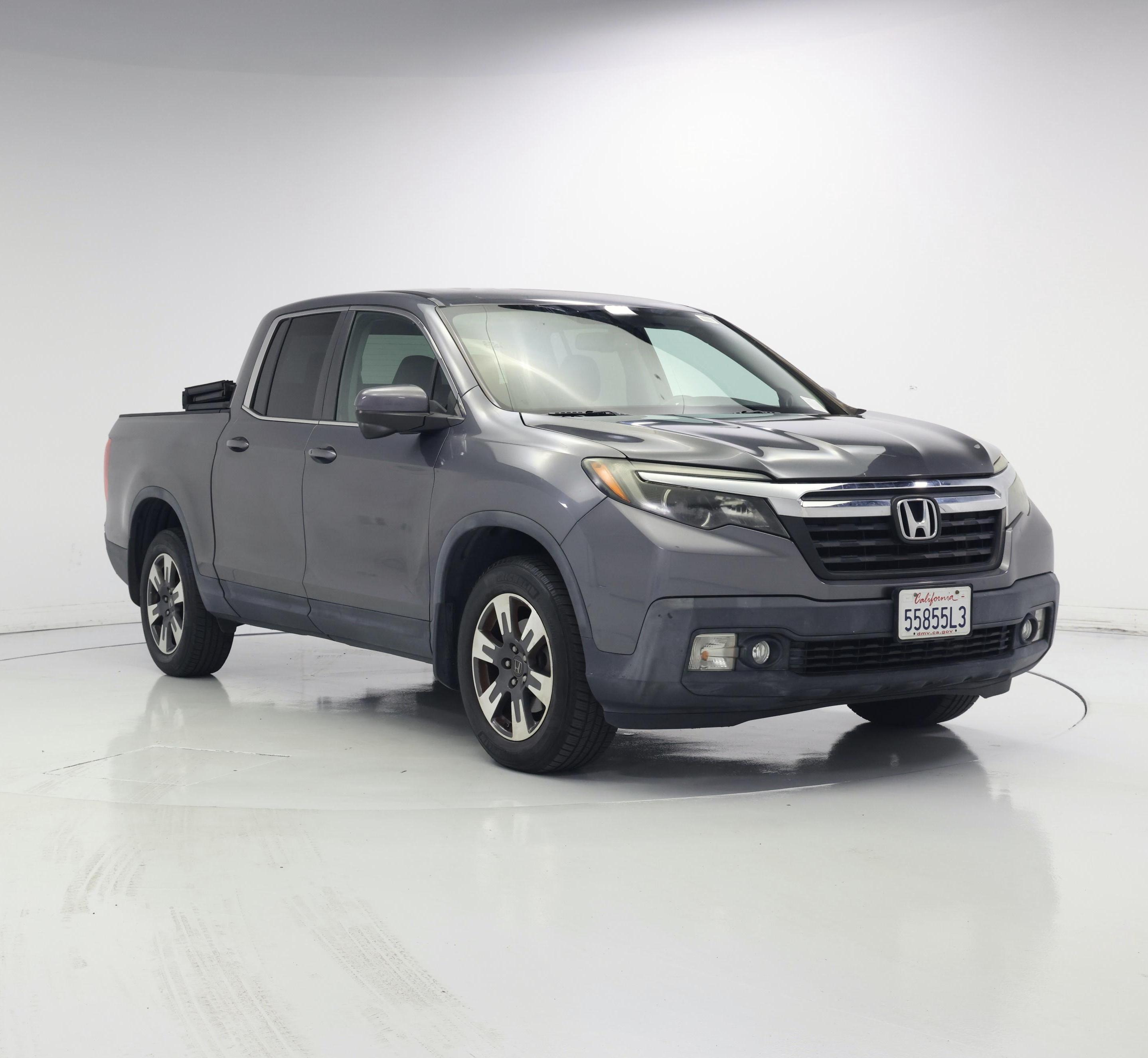 Gray 2017 Honda Ridgeline Pickup Truck All-Wheel Drive Automatic