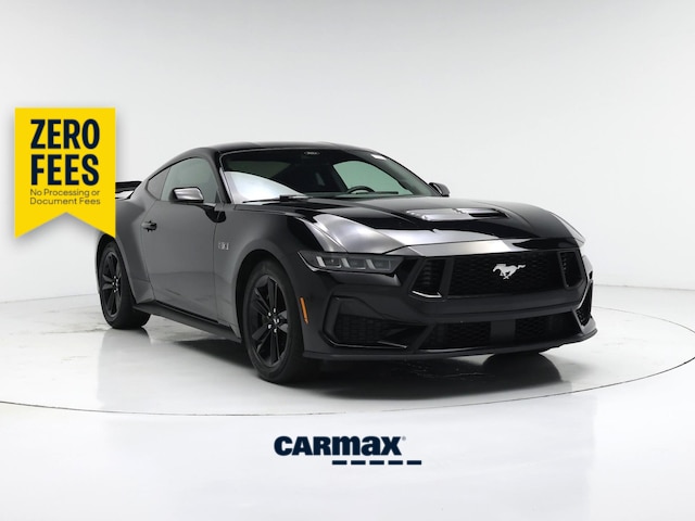 Black 2024 Ford Mustang Coupe Rear-Wheel Drive Manual