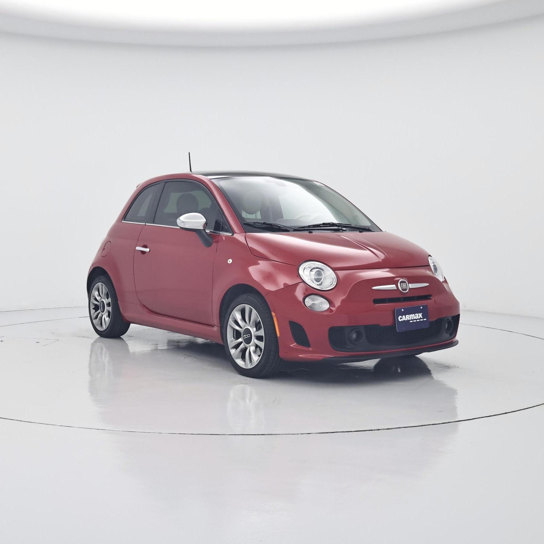 Red 2018 FIAT 500 Hatchback  Automatic