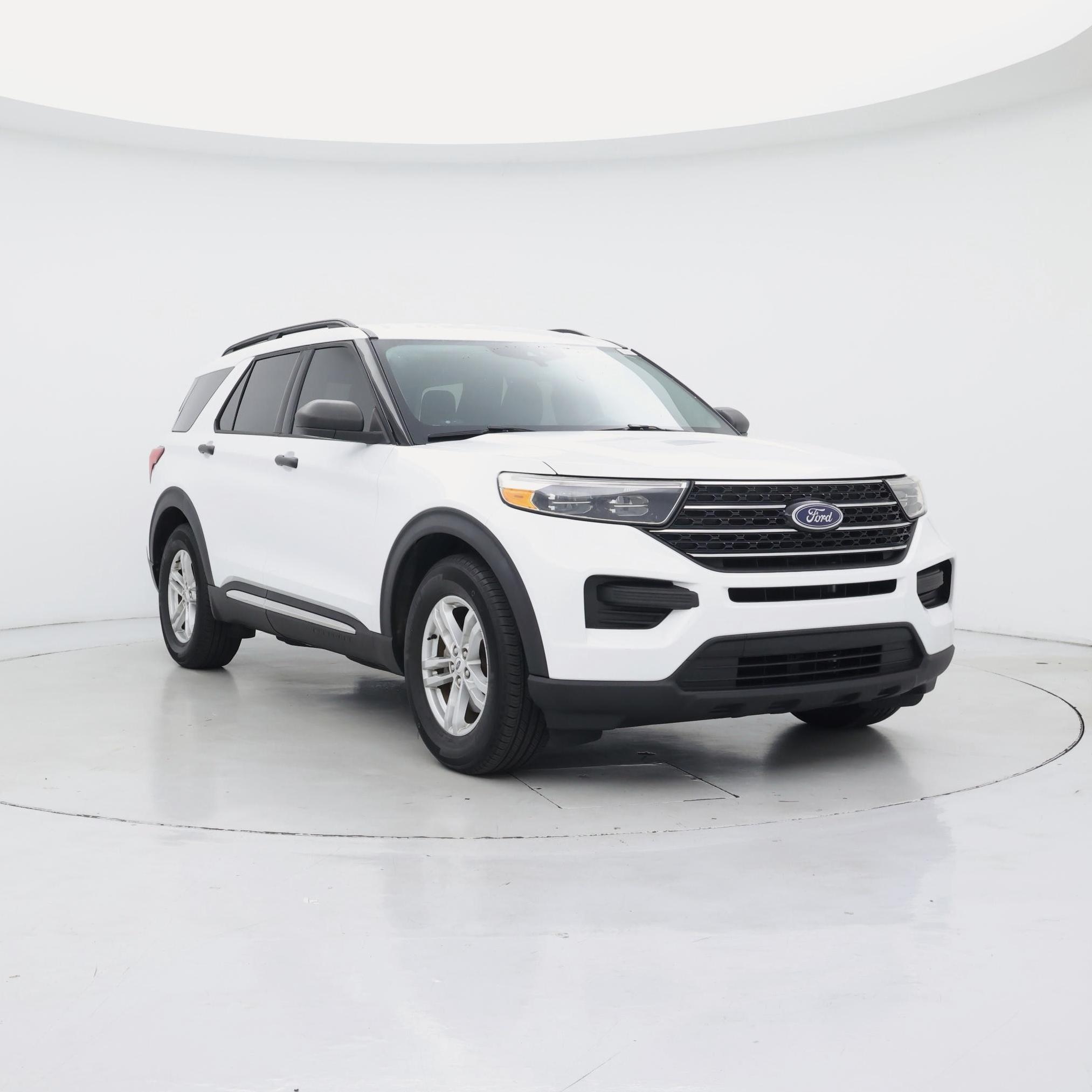 White 2020 Ford Explorer SUV / Crossover Rear-Wheel Drive Automatic
