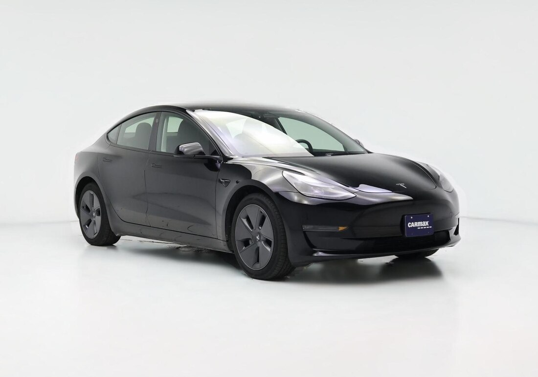 2023 Tesla Model 3 Long Range All-Wheel Drive in Black — CarMax photo