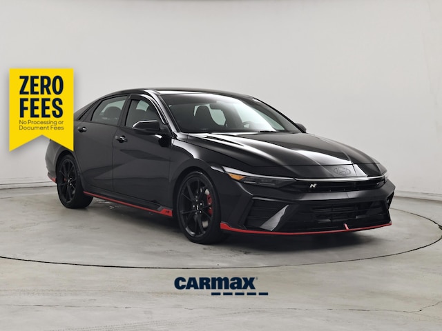 Black 2025 Hyundai Elantra N Sedan Front-Wheel Drive Manual