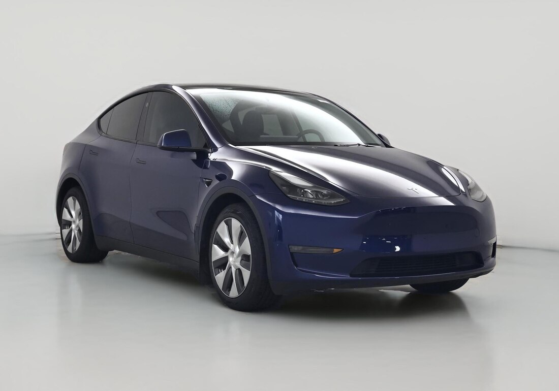 2023 Tesla Model Y Long Range All-Wheel Drive in Blue — CarMax photo