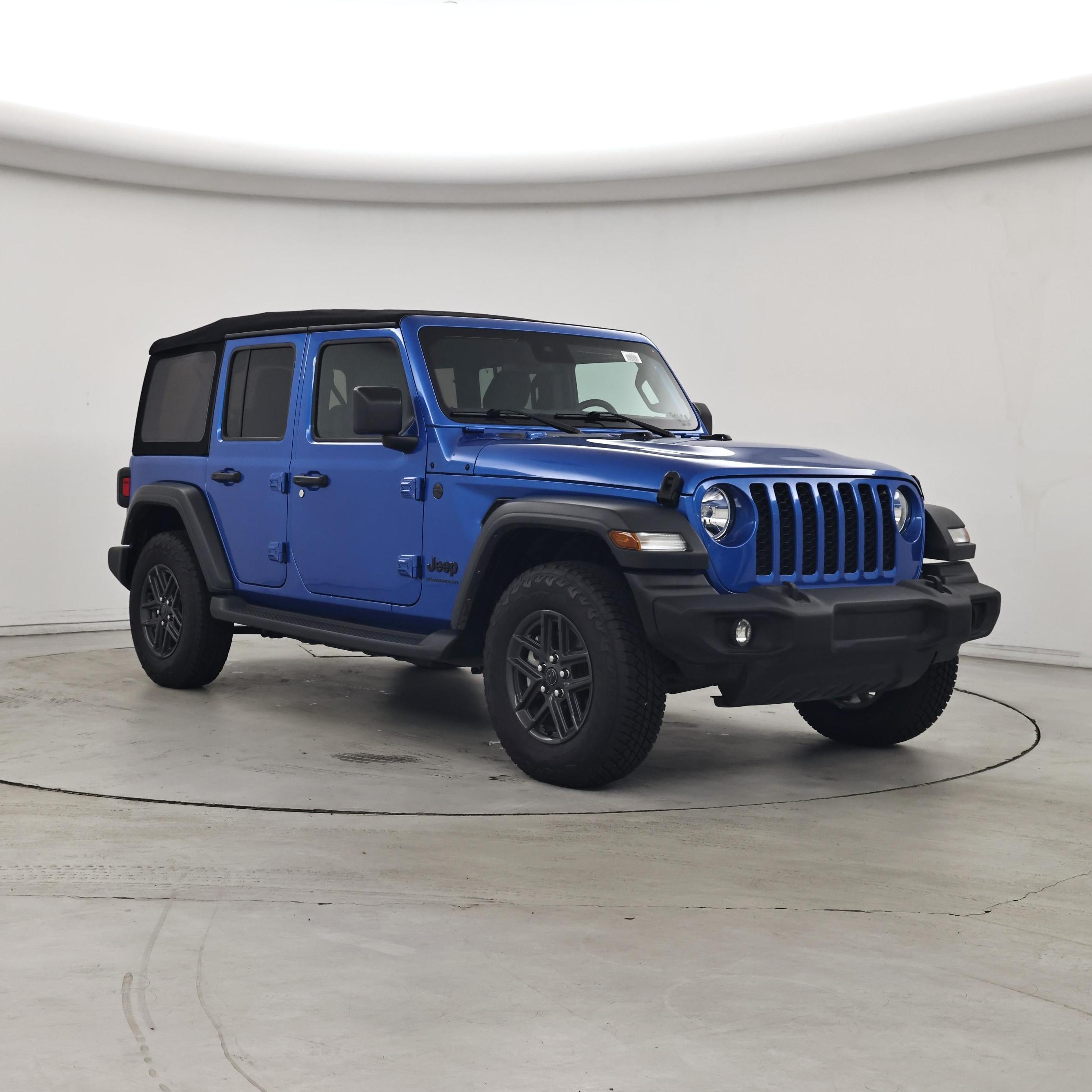Blue 2024 Jeep Wrangler SUV / Crossover Four-Wheel Drive Automatic