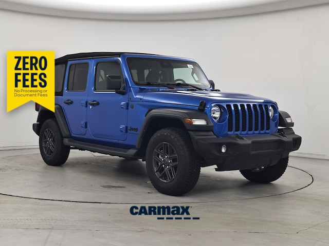 Blue 2024 Jeep Wrangler SUV / Crossover Four-Wheel Drive Automatic