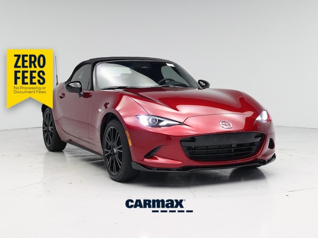 Red 2025 Mazda MX-5 Miata Convertible Rear-Wheel Drive Manual
