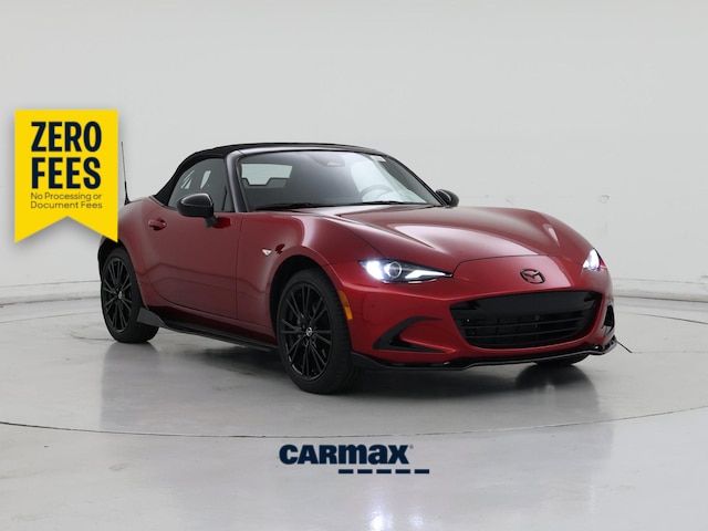 Red 2025 Mazda MX-5 Miata Convertible Rear-Wheel Drive Manual