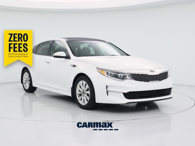White 2016 Kia Optima Sedan Front-Wheel Drive Automatic