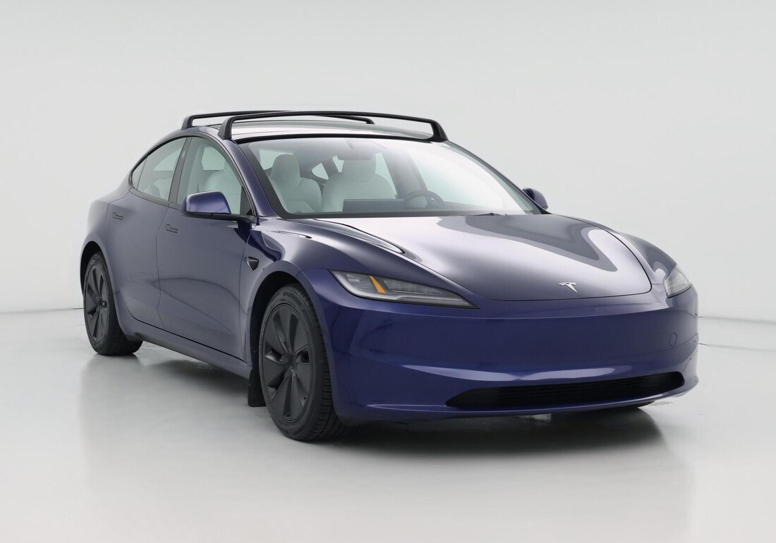 2024 Tesla Model 3 Long Range All-Wheel Drive in Blue — CarMax photo