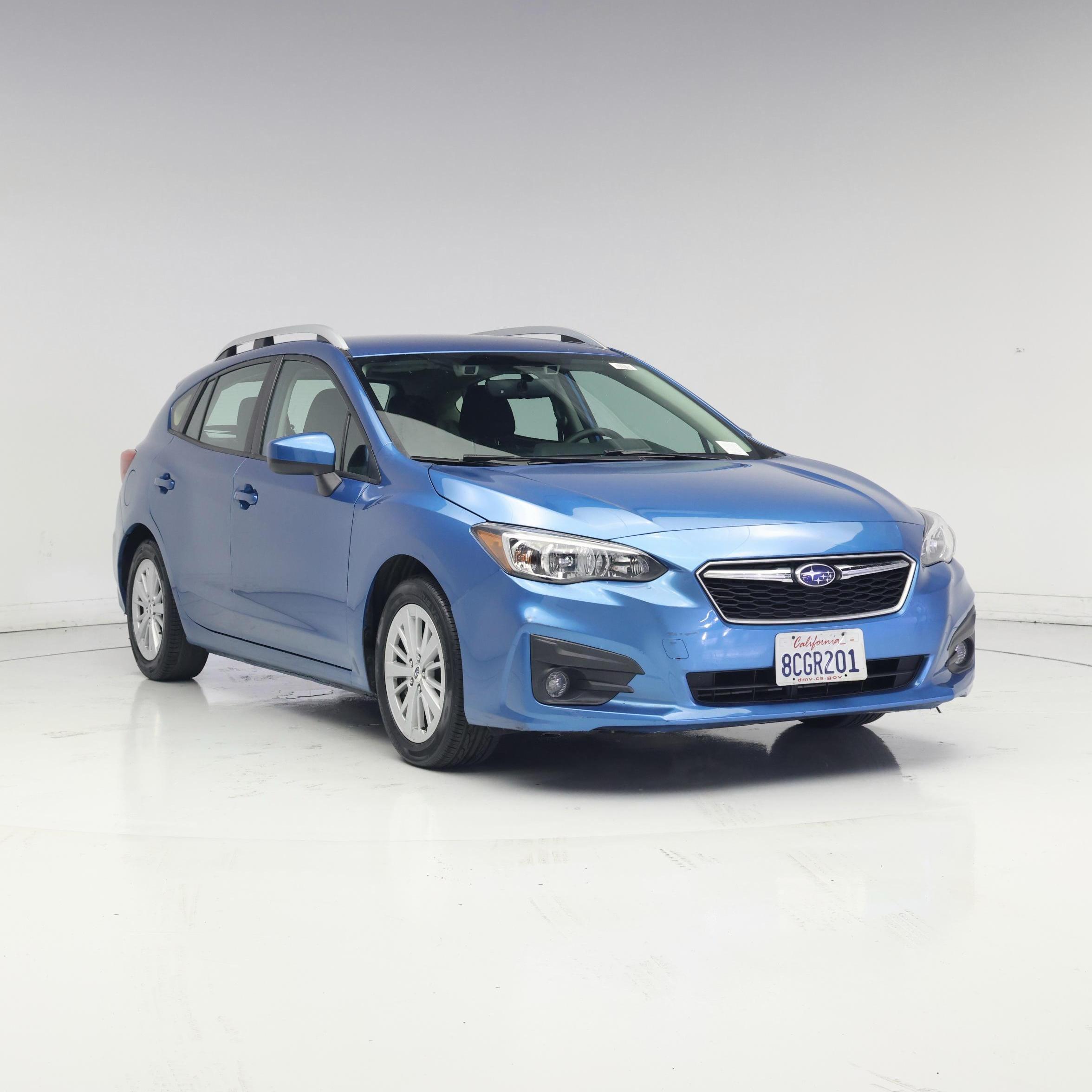 Blue 2018 Subaru Impreza Hatchback All-Wheel Drive Automatic