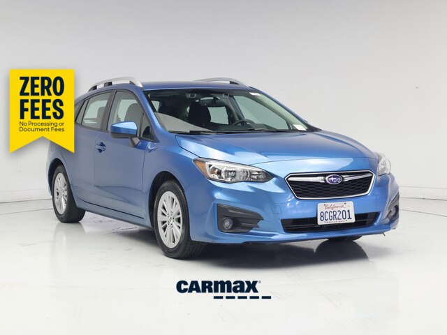 Blue 2018 Subaru Impreza Hatchback All-Wheel Drive Automatic