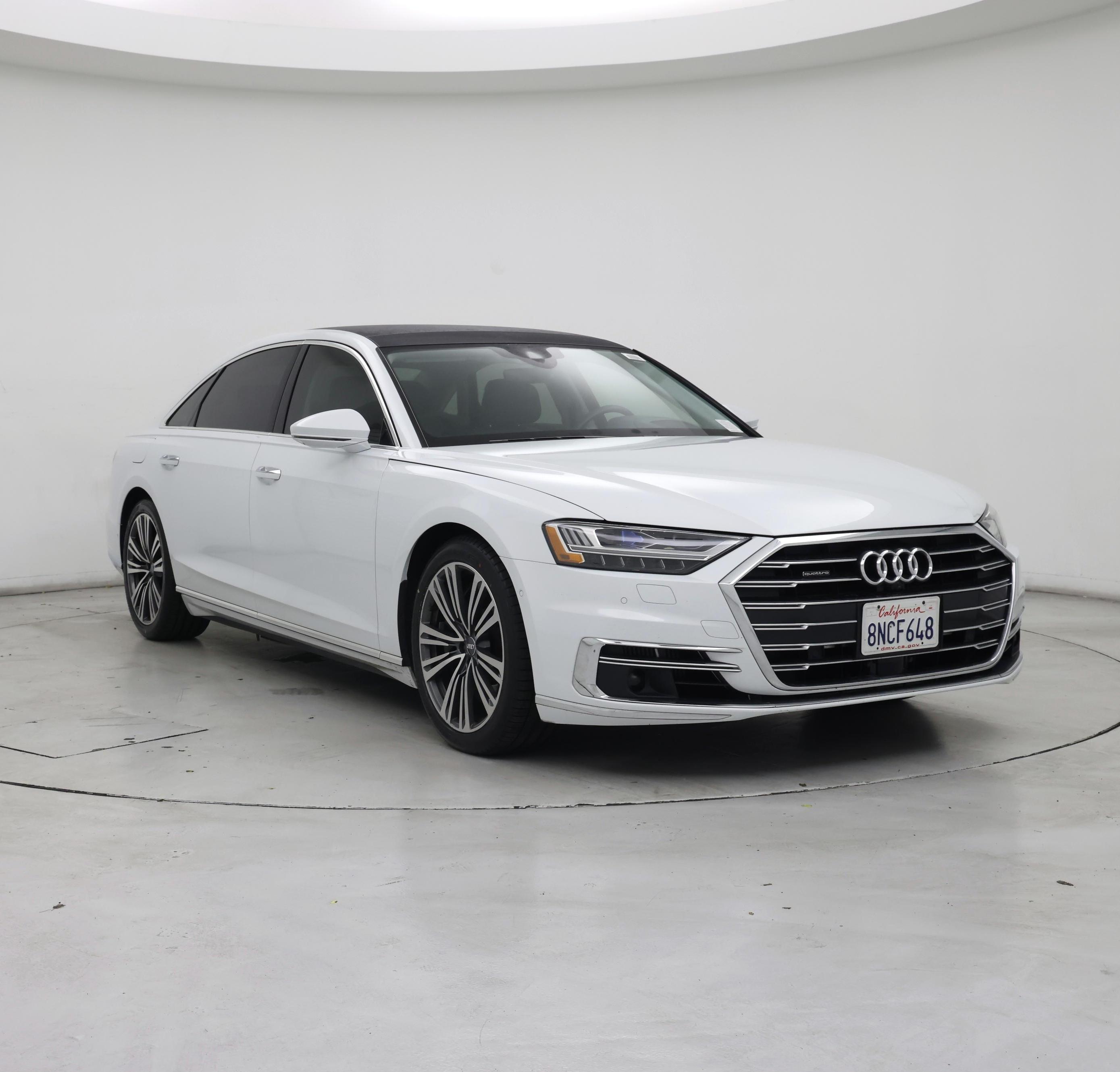 White 2019 Audi A8 Sedan All-Wheel Drive Automatic