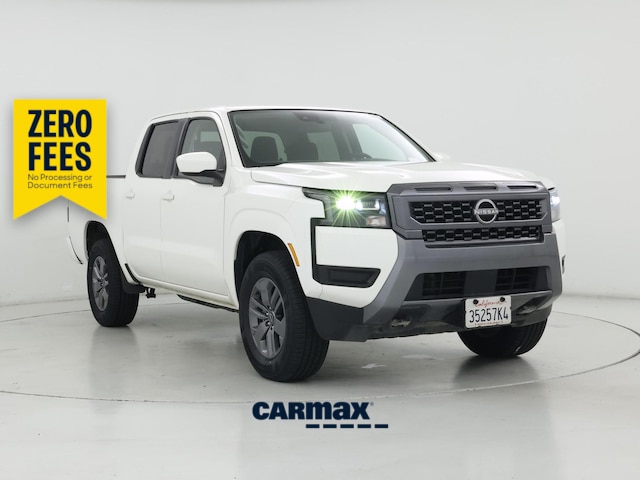 White 2026 Nissan Frontier Pickup Truck Four-Wheel Drive Automatic