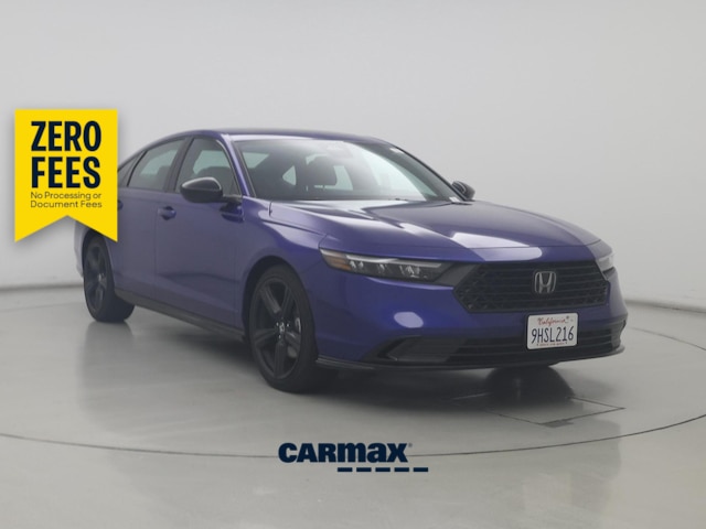 Blue 2023 Honda Accord Hybrid Sedan Front-Wheel Drive Automatic