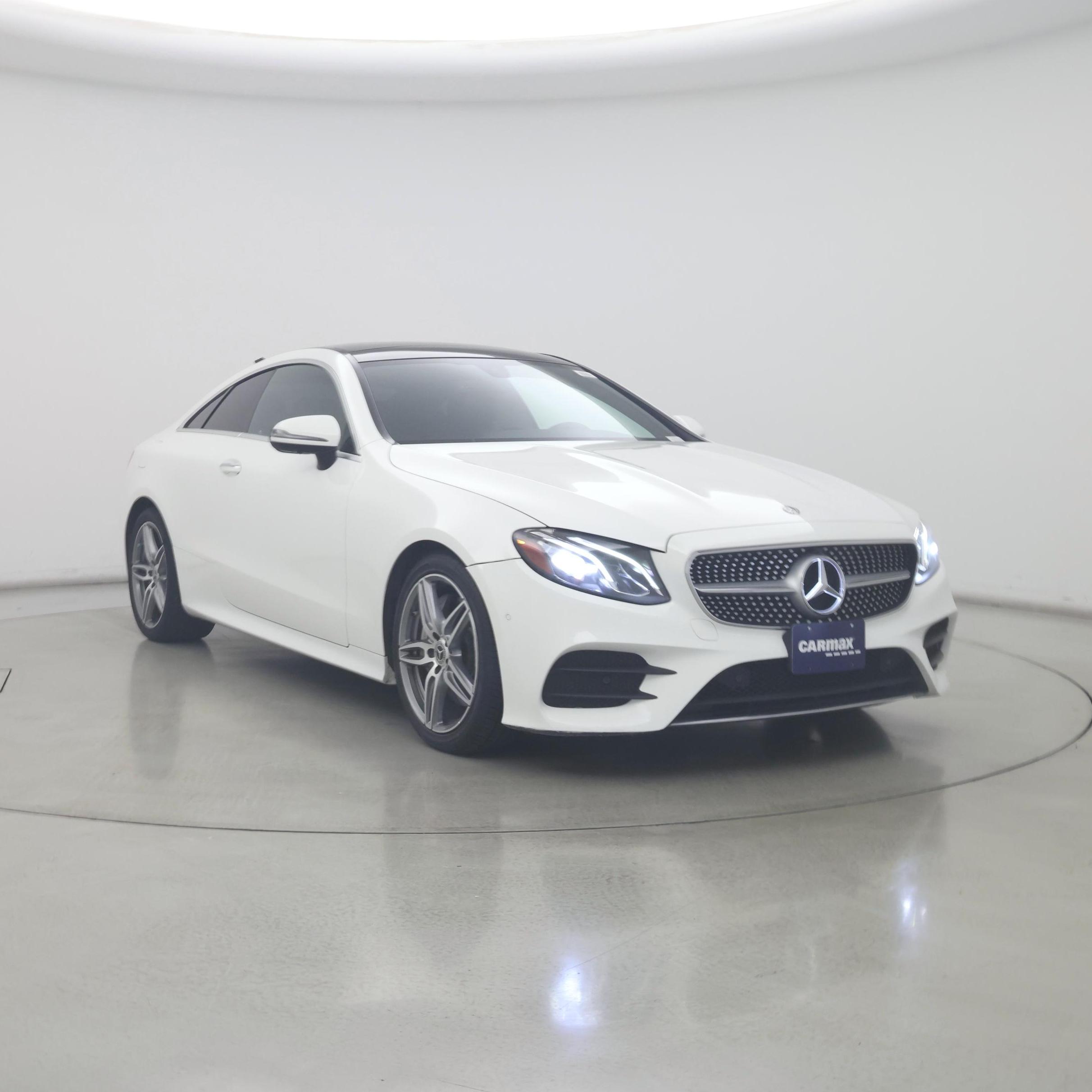 White 2019 Mercedes-Benz E-Class Coupe Rear-Wheel Drive Automatic