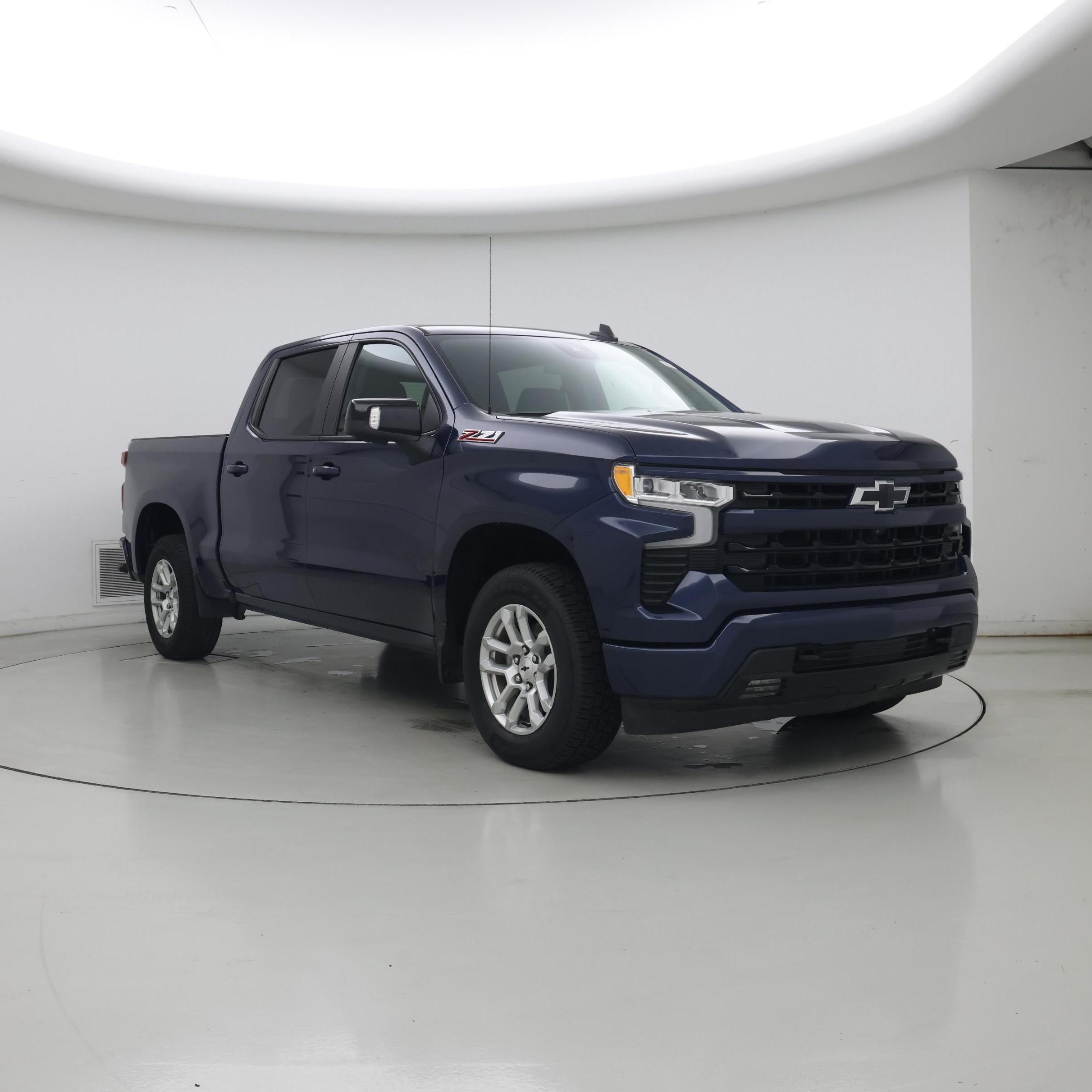 Blue 2023 Chevrolet Silverado 1500 Pickup Truck Four-Wheel Drive Automatic