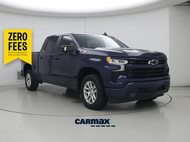 Blue 2023 Chevrolet Silverado 1500 Pickup Truck Four-Wheel Drive Automatic