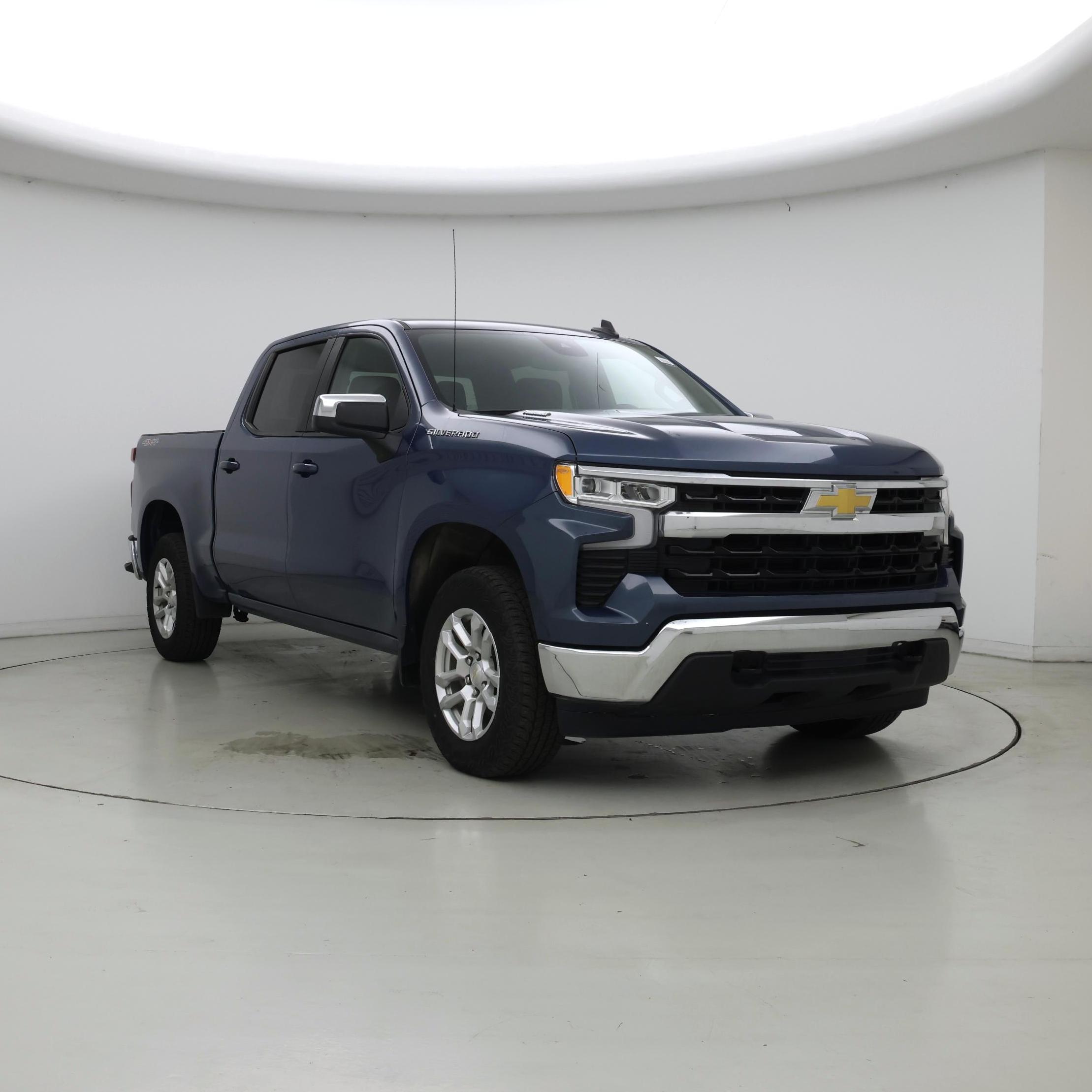 Blue 2024 Chevrolet Silverado 1500 Pickup Truck Four-Wheel Drive Automatic