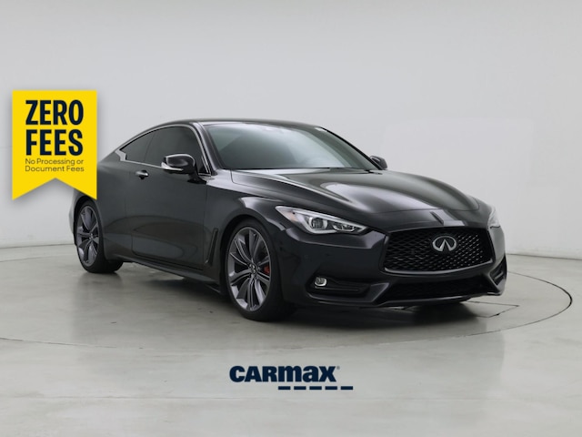 Black 2022 INFINITI Q60 Coupe Rear-Wheel Drive Automatic
