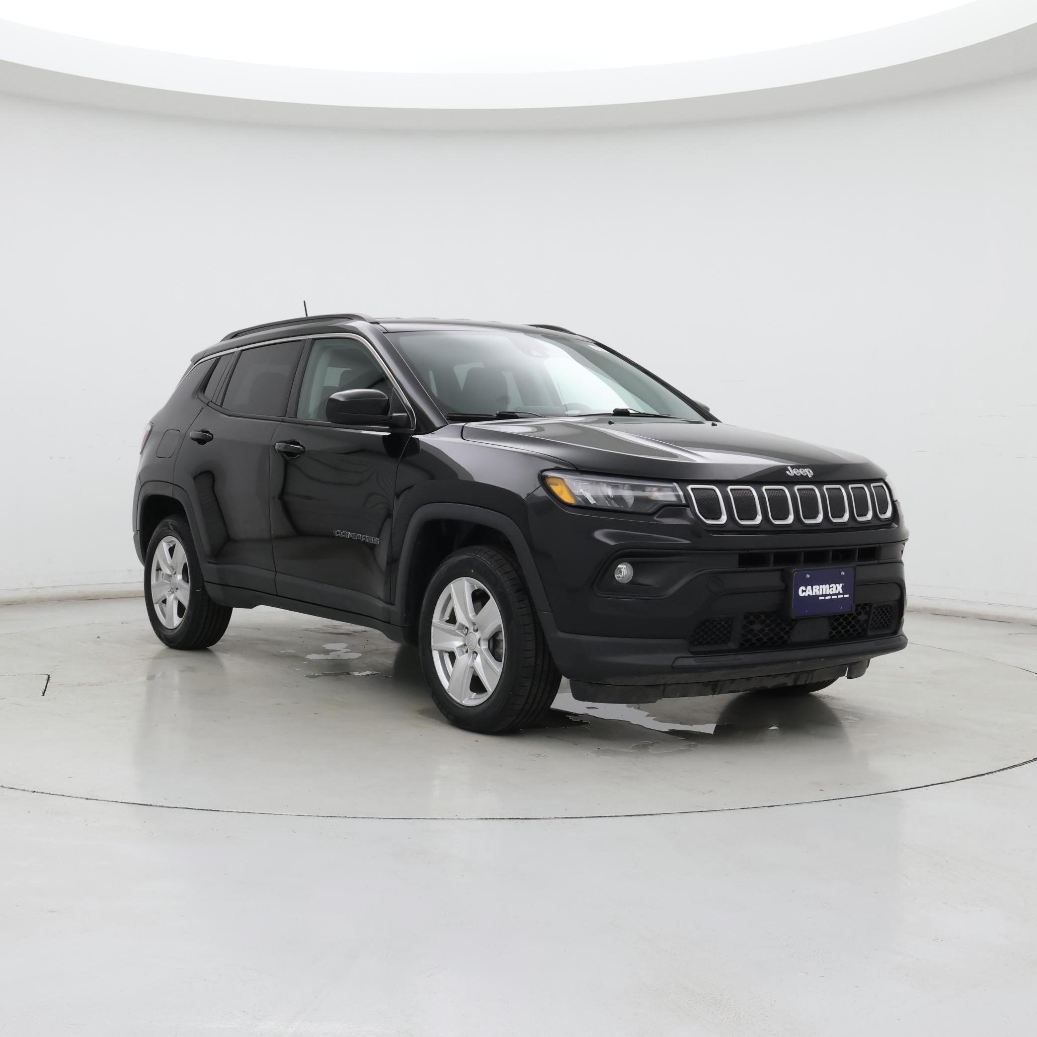 Black 2022 Jeep Compass SUV / Crossover Four-Wheel Drive Automatic