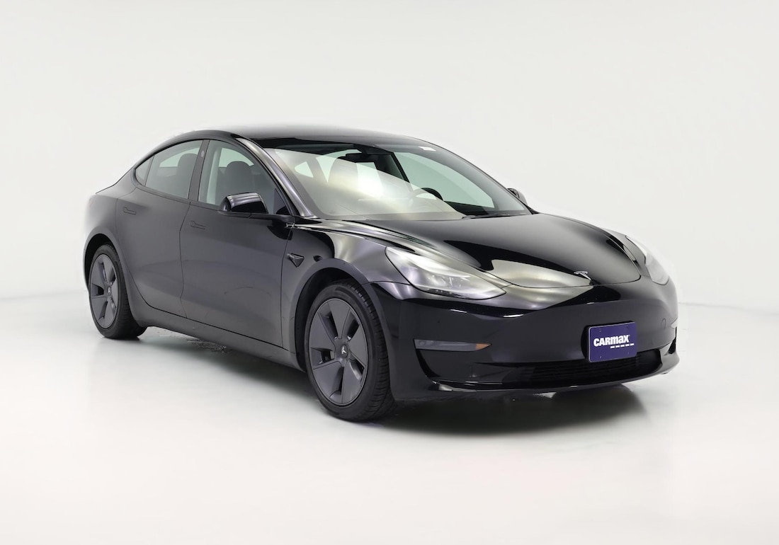 2022 Tesla Model 3 Rear-Wheel Drive in Black — CarMax photo