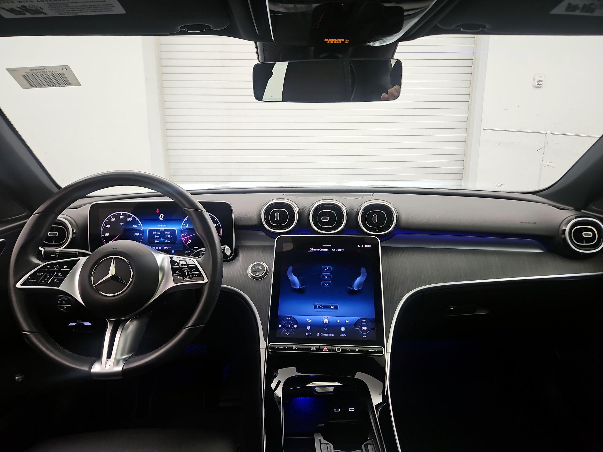 Black 2025 Mercedes-Benz C-Class Sedan Rear-Wheel Drive Automatic