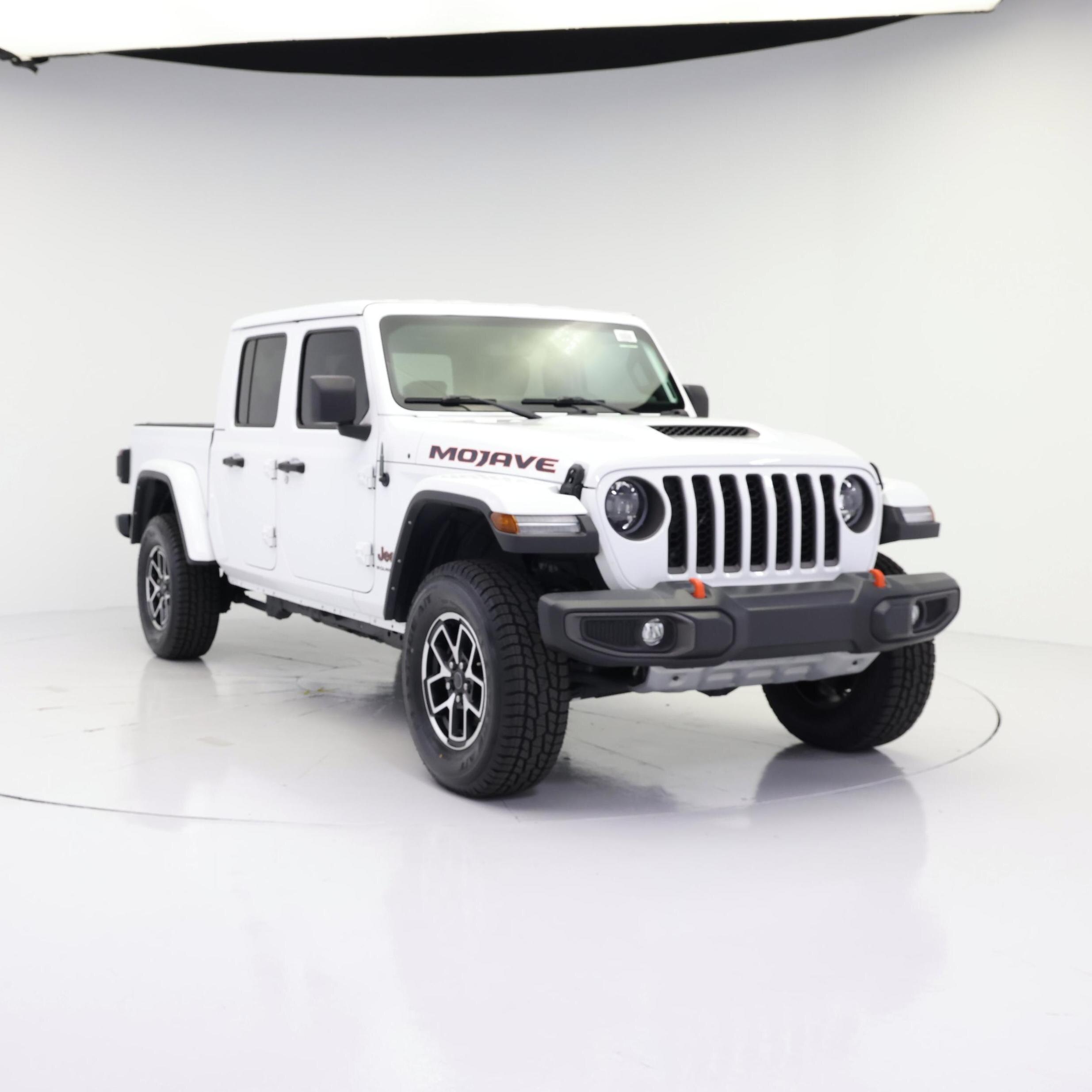 White 2023 Jeep Gladiator Pickup Truck Four-Wheel Drive Automatic