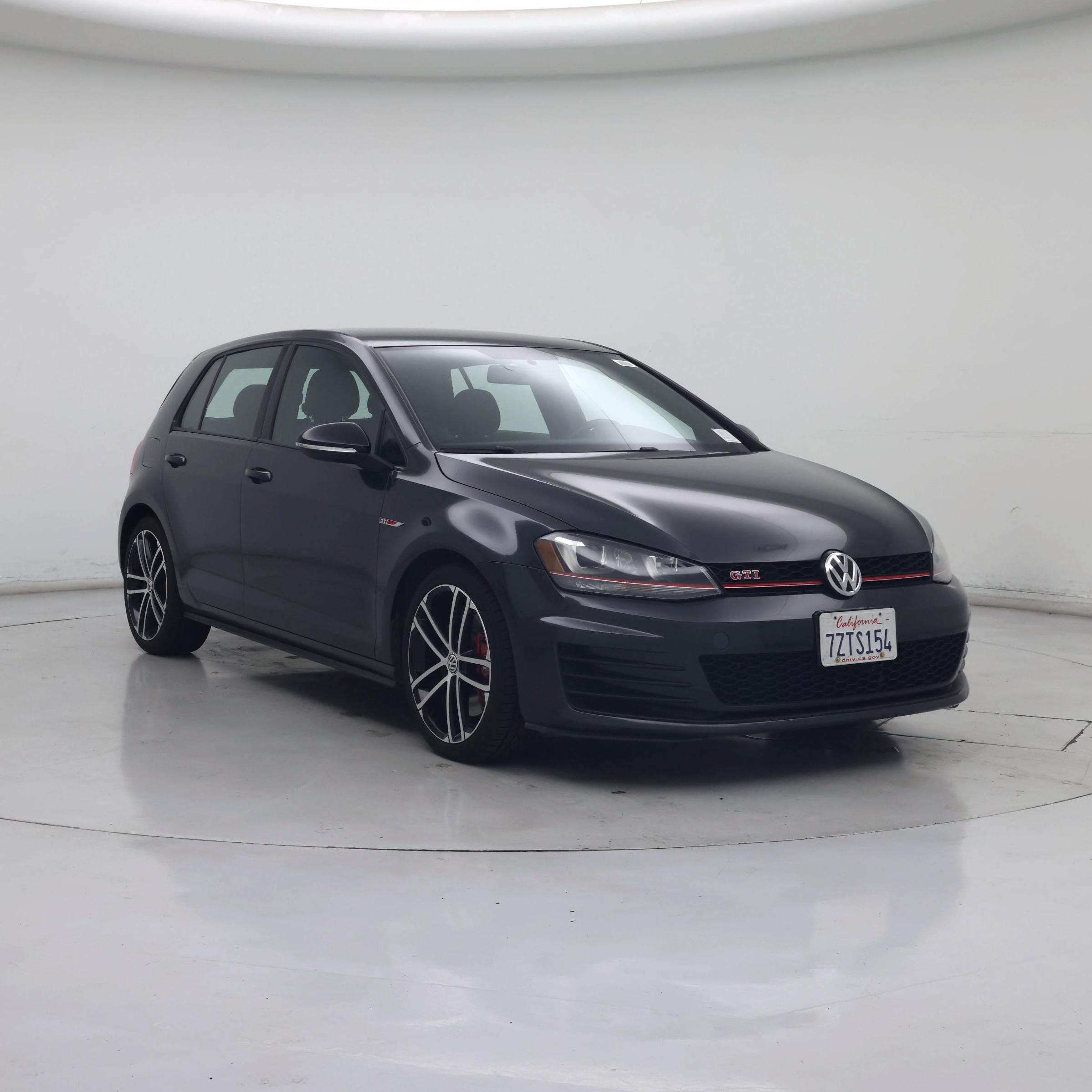 Black 2017 Volkswagen Golf GTI Hatchback Front-Wheel Drive Manual