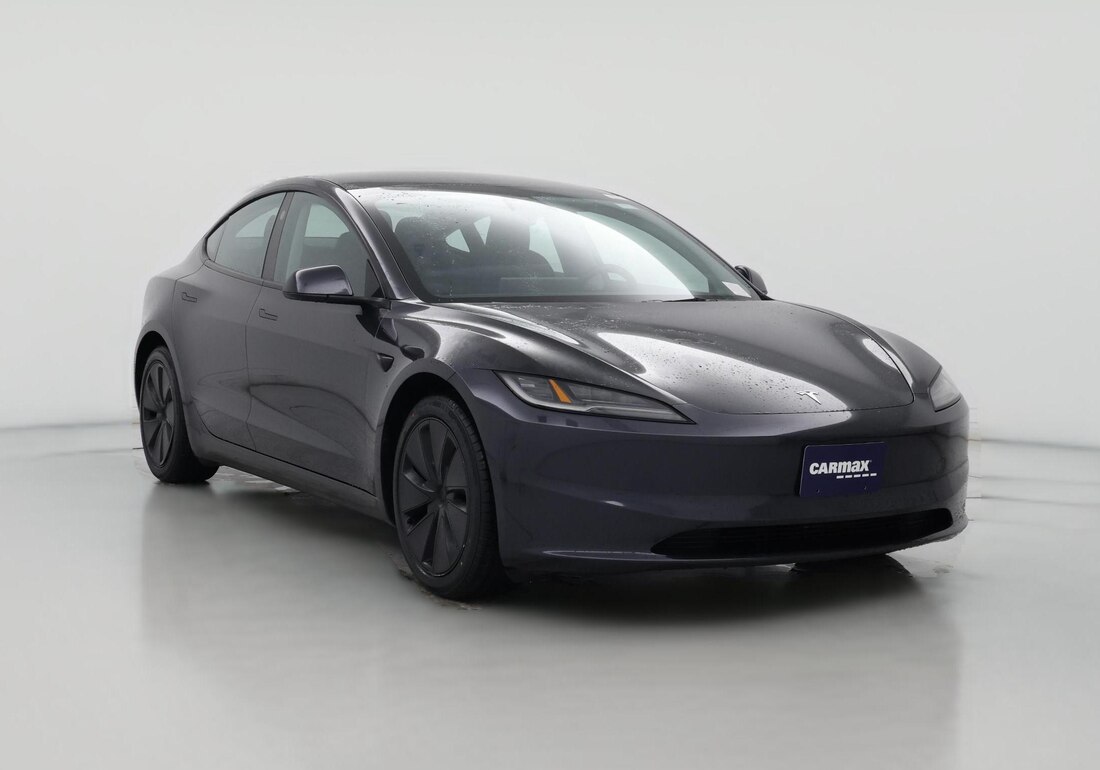 2024 Tesla Model 3 Long Range All-Wheel Drive in Gray — CarMax photo