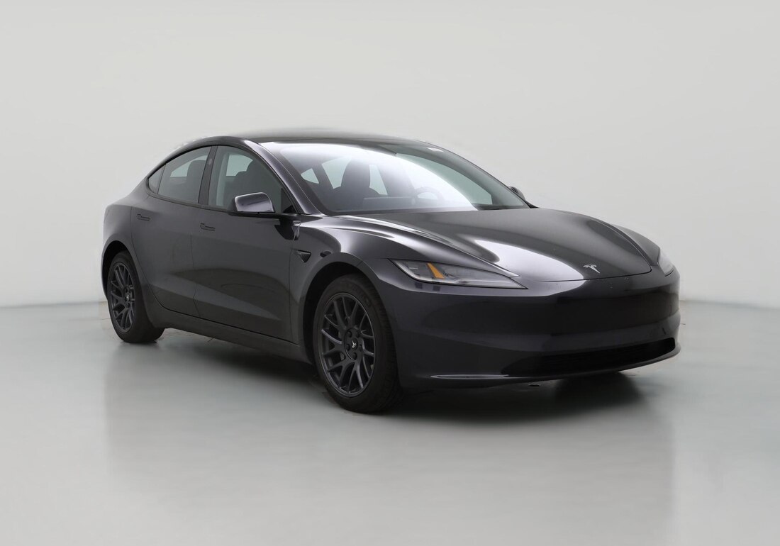 2025 Tesla Model 3 Long Range Rear-Wheel Drive in Gray — CarMax photo