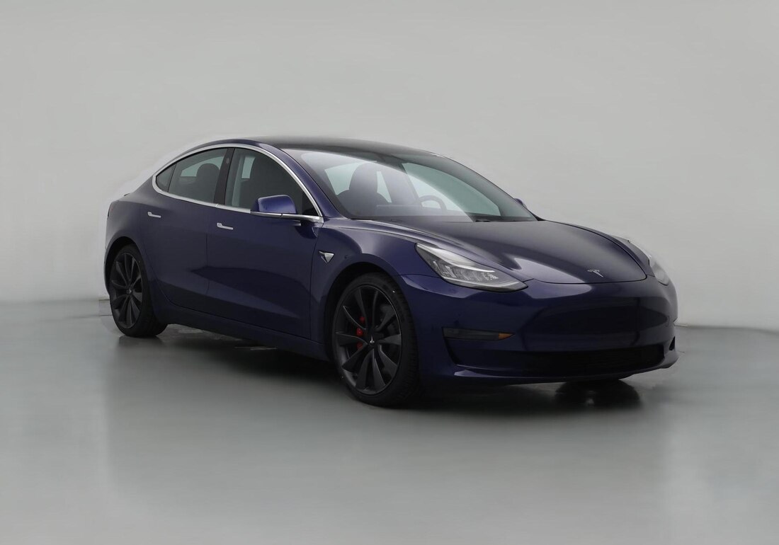 2020 Tesla Model 3 Performance in Blue — CarMax photo