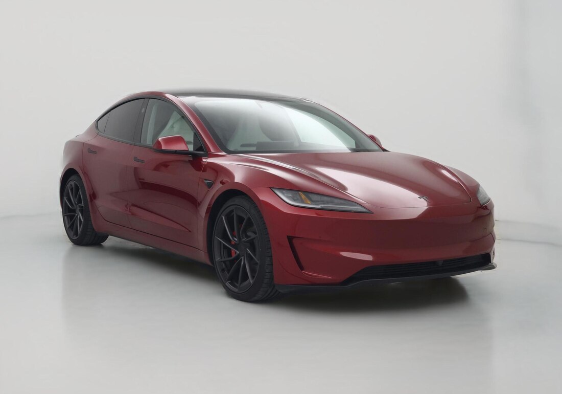 2026 Tesla Model 3 Performance All-Wheel Drive in Red — CarMax photo