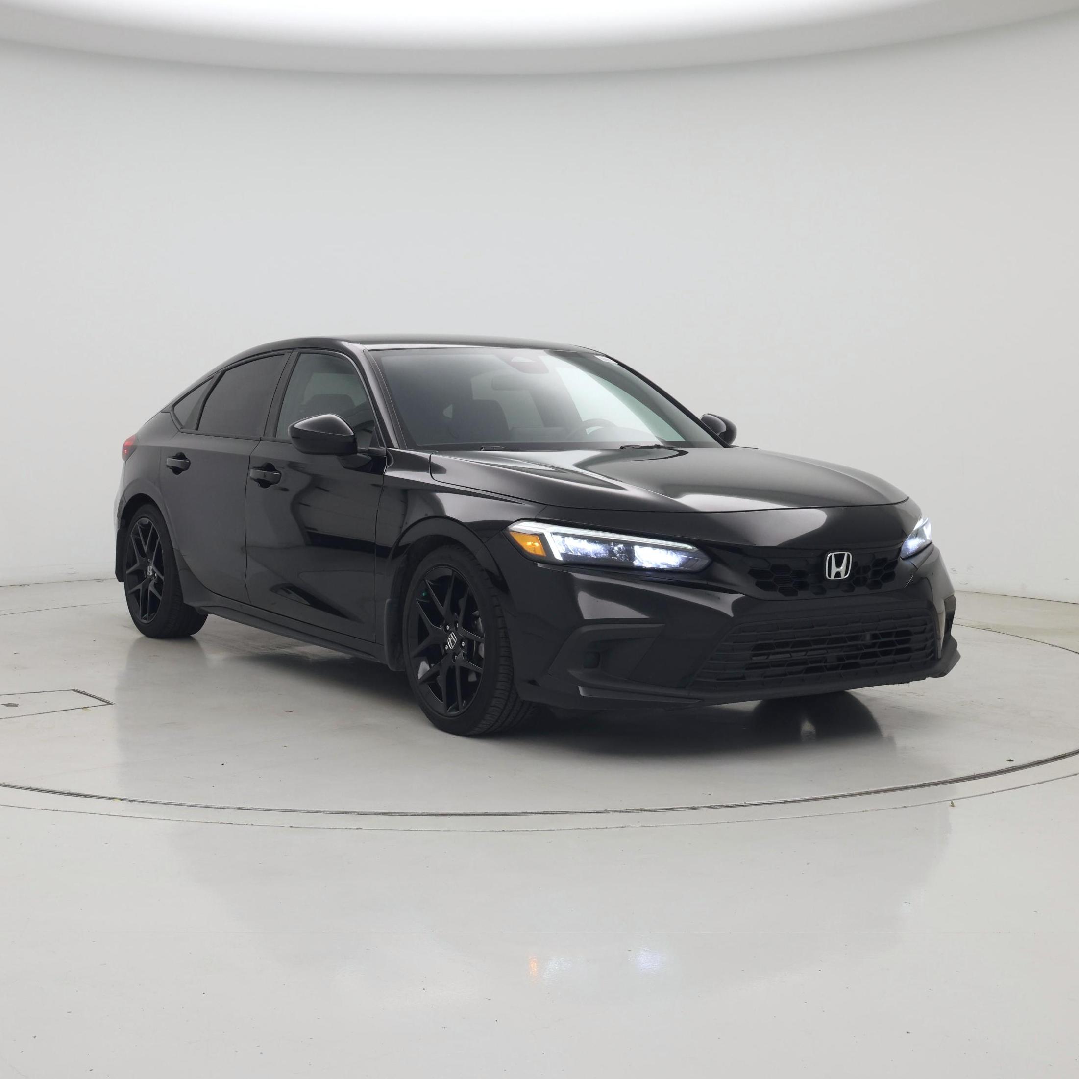 Black 2024 Honda Civic Hatchback Hatchback Front-Wheel Drive Automatic